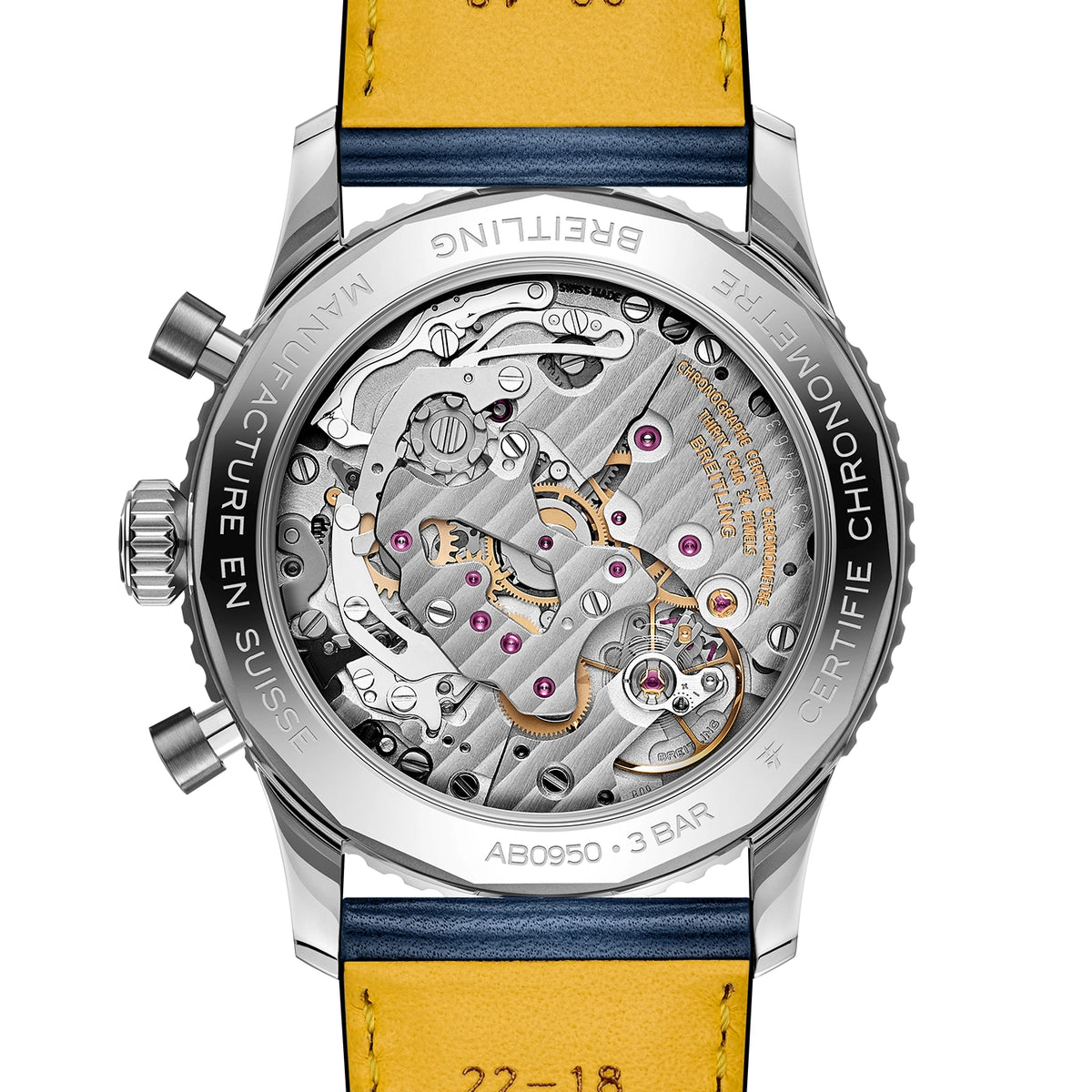 Breitling Navitimer Chronograph 41mm Sunray Blue Dial Mens Strap Watch - Berry's Jewellers