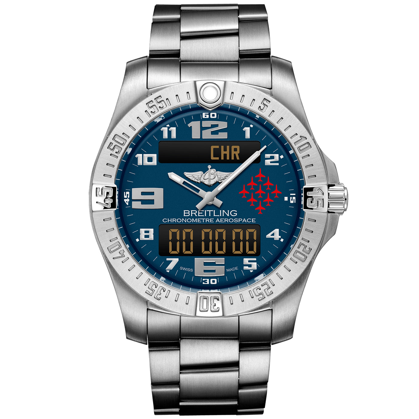 Aerospace Red Arrows Edition 43mm Titanium Men's Bracelet Watch