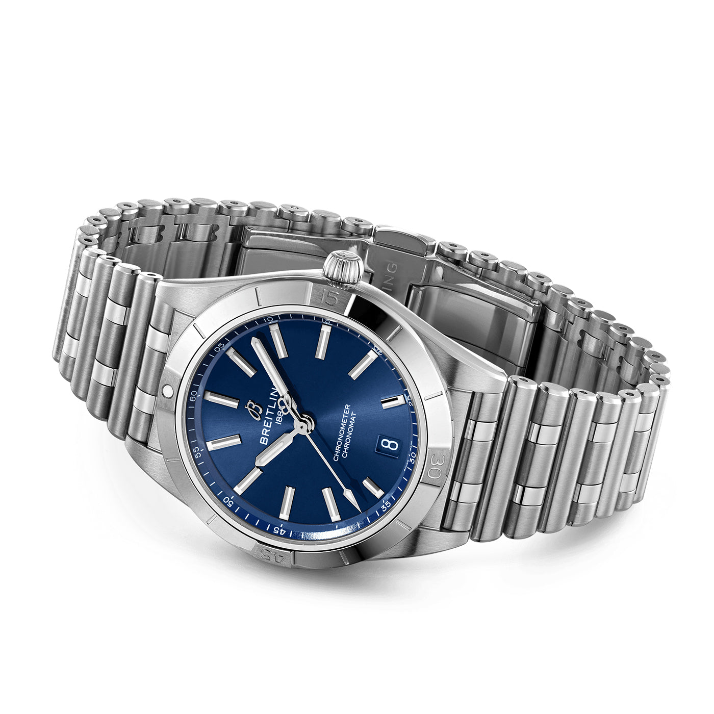 Chronomat 36mm Sunray Blue Dial Automatic Bracelet Watch
