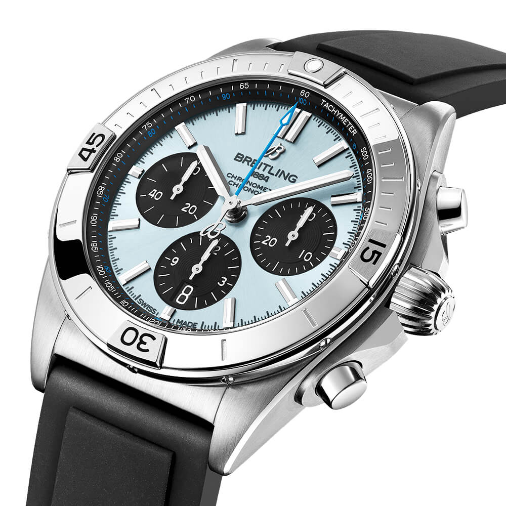 Chronomat 42mm Ice Blue/Black Dial Men's Automatic Chronograph Watch