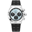 Breitling Chronomat Chronograph 42mm Platinum Ice Blue Dial Strap Watch - Berry's Jewellers