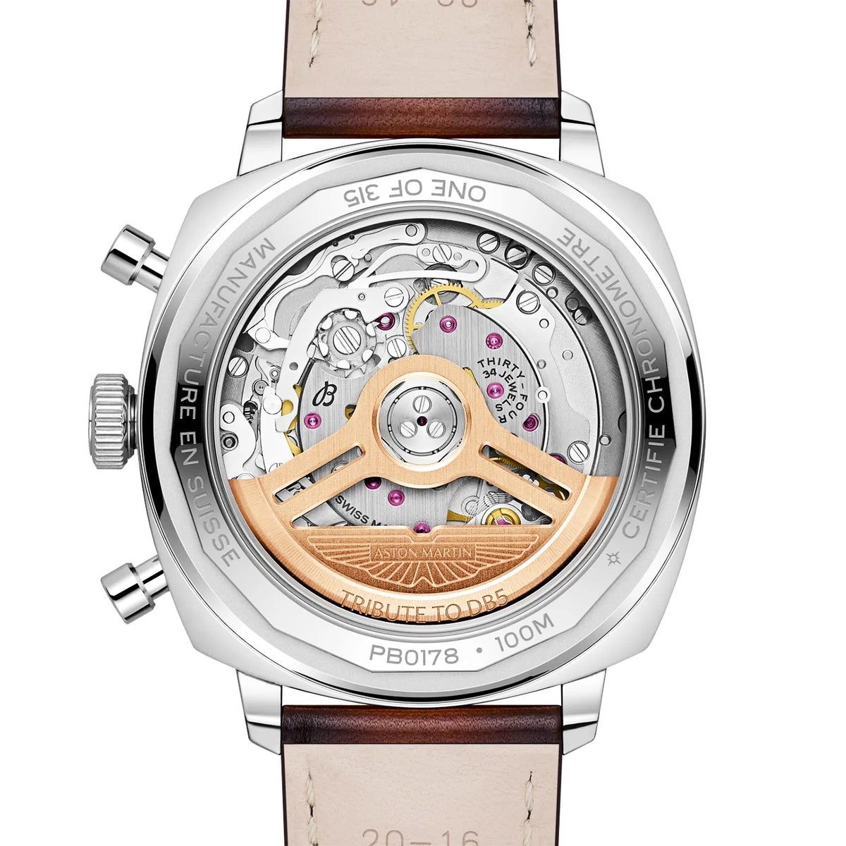 Top Time B01 'Tribute to Aston Martin DB5' Edition Platinum Watch