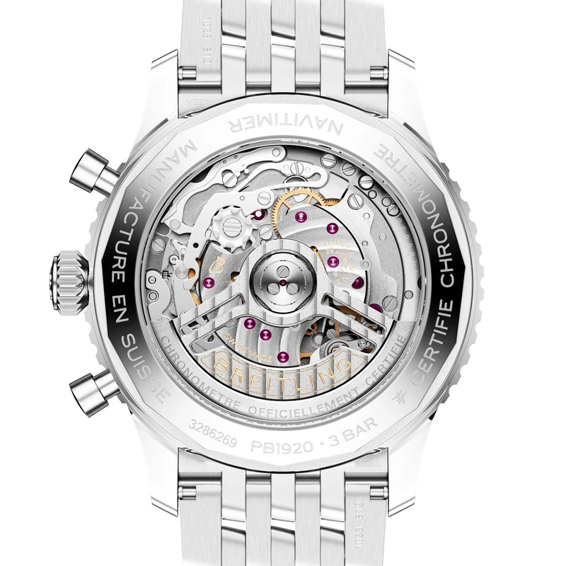 Navitimer B19 Perpetual Calendar 43mm Ice Blue Dial Mens Watch