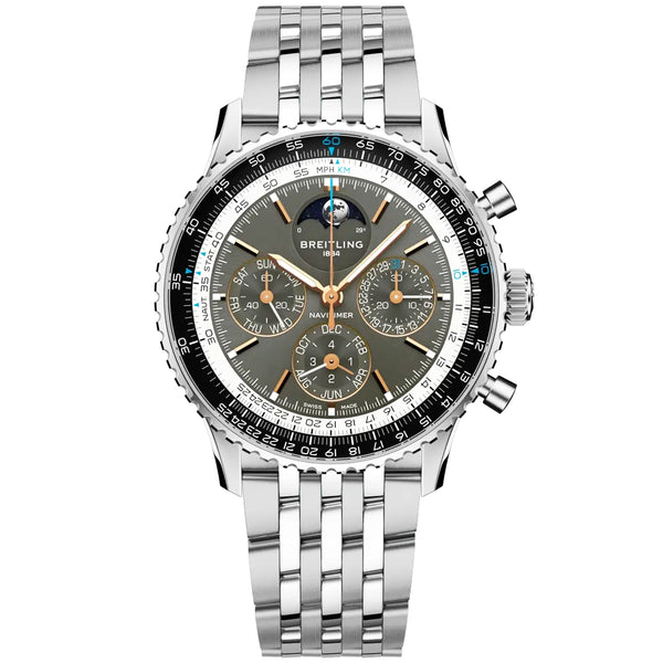 Breitling Navitimer B19 Perpetual Calendar 43mm Anthracite Dial Watch - Berry's Jewellers