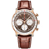 Navitimer Chronograph 41mm 18ct Rose Gold Bronze Dial Strap Watch