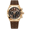 Chronomat Chronograph 42mm 18ct Rose Gold Brown Dial Strap Watch
