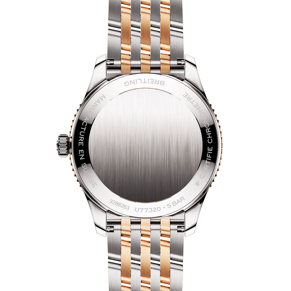 Navitimer 32mm Two-Tone White Mother of Pearl Diamond Dial Watch