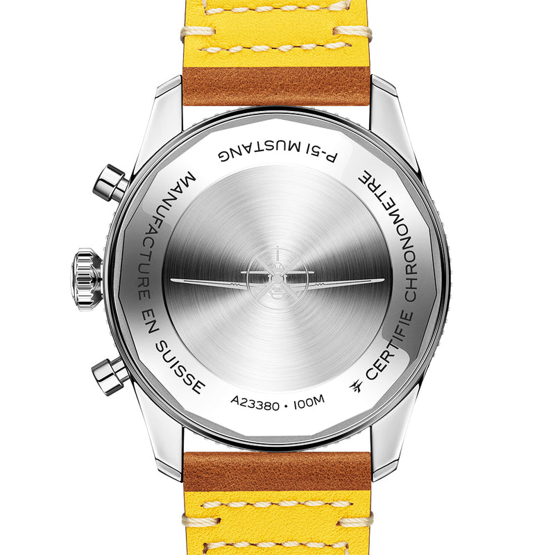 Classic AVI P-51 Mustang 42mm Chronograph Automatic Strap Watch
