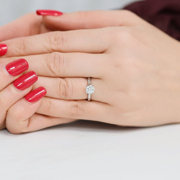 Berry's Platinum GIA Round Brilliant Cut Single Stone Ring - Berry's Jewellers