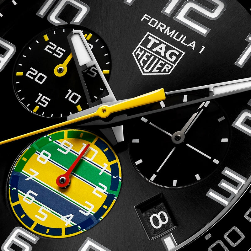 Formula 1 x Senna Limited Edition 43mm Black Dial Watch