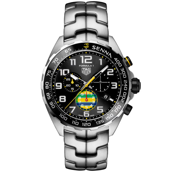 Formula 1 x Senna Limited Edition 43mm Black Dial Watch