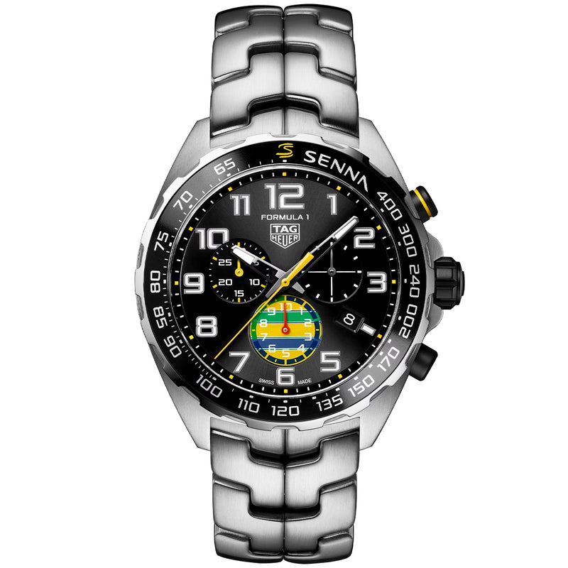 Formula 1 x Senna Limited Edition 43mm Black Dial Watch