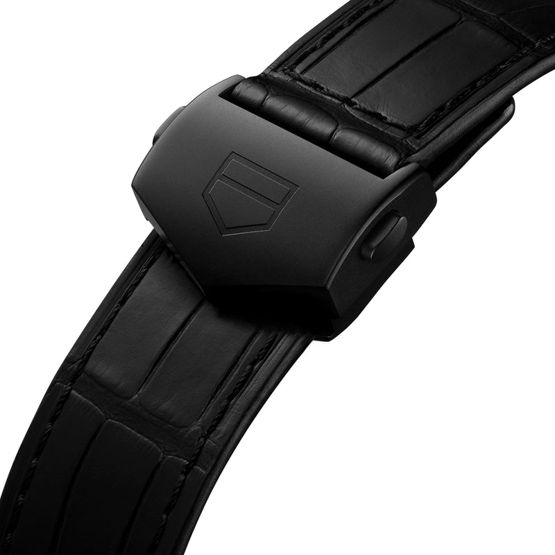 Monaco 'Dark Lord' Edition 39mm DLC Titanium Automatic Chronograph Watch