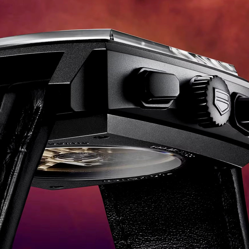 Monaco 'Dark Lord' Edition 39mm DLC Titanium Automatic Chronograph Watch