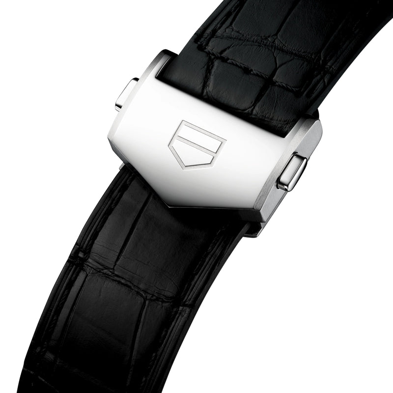 TAG Heuer Carrera DATO 39mm Green Dial Automatic Chronograph Strap Watch - Berry's Jewellers