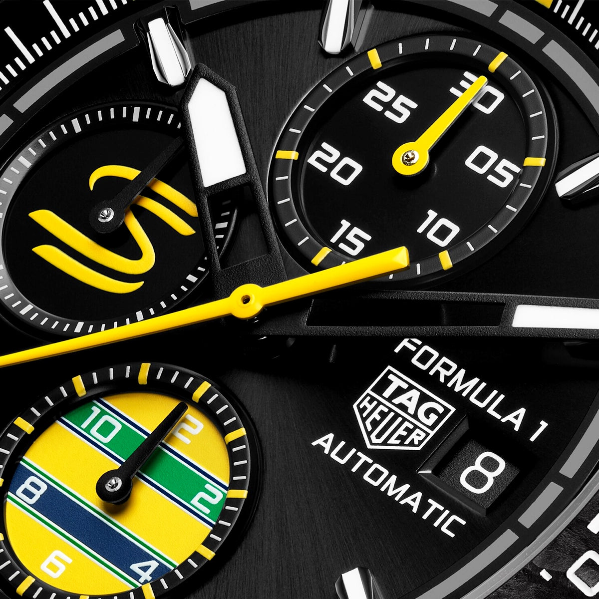 TAG Heuer Formula 1 44mm Chronograph x Senna Special Edition Watch - Berry's Jewellers