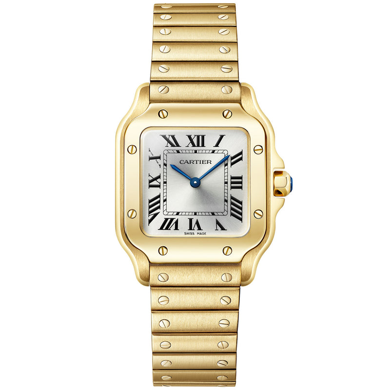 Cartier Santos Small 18ct Yellow Gold Ladies Watch WGSA0107