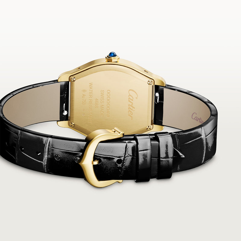 Cartier Tortue Small Yellow Gold Leather Strap Watch - Berry's Jewellers