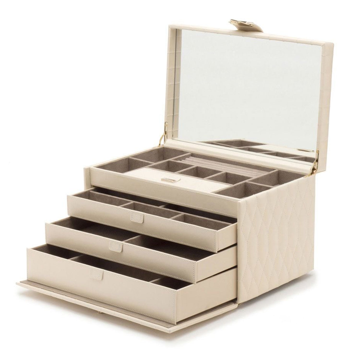 WOLF 1834 Caroline Ivory Large Jewellery Case - Berry's Jewellers