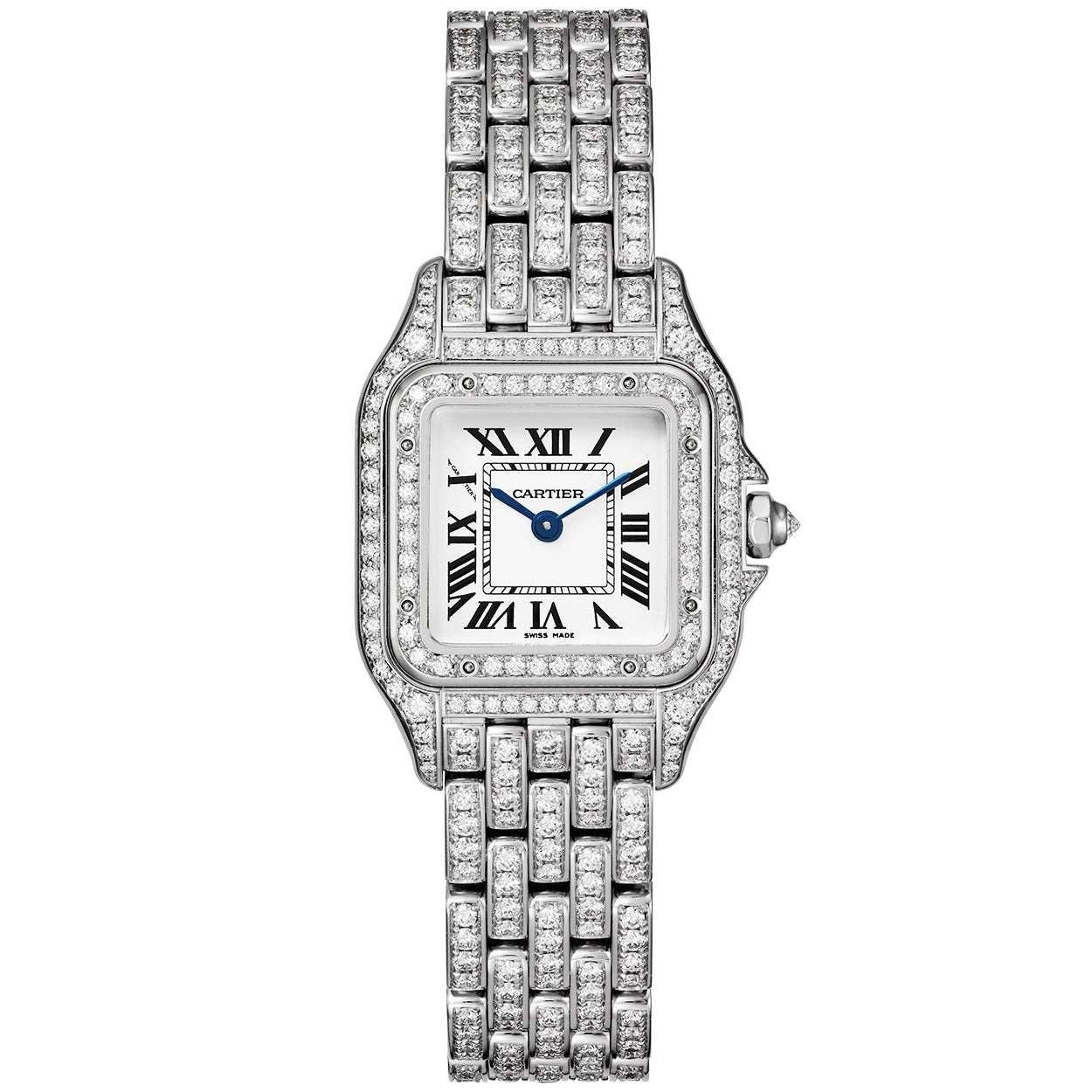 Panthère de Cartier Small 18ct White Gold Full Diamond Set Watch