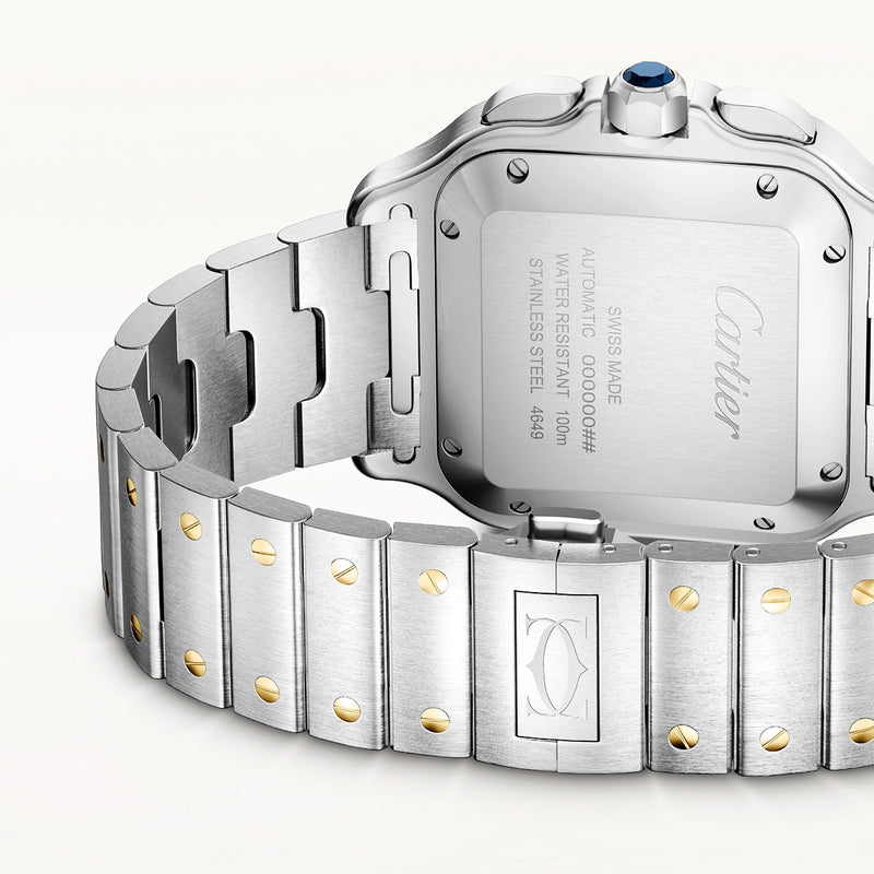 Santos de Cartier Chronograph Large Two-Tone Bracelet/Strap Watch