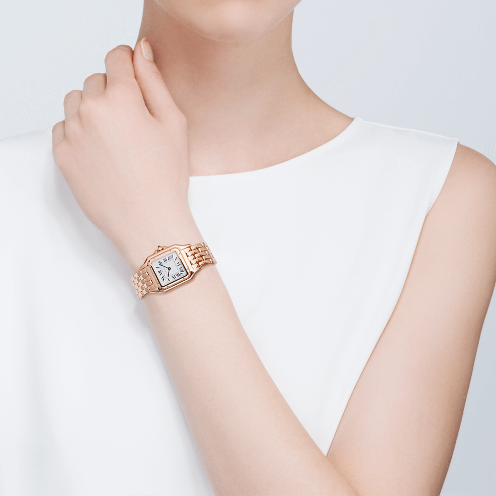 Cartier Panthère de Cartier Medium 18ct Rose Gold Ladies Bracelet Watch - Berry's Jewellers