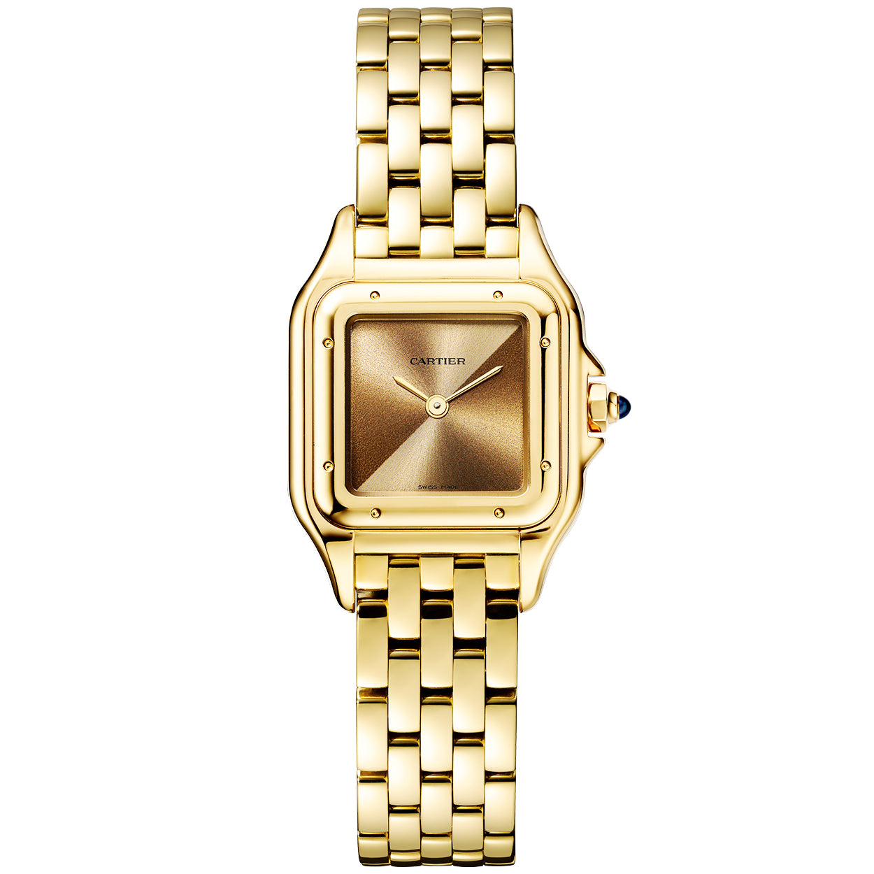 Panthère de Cartier Small 18ct Yellow Gold Brown Dial Watch