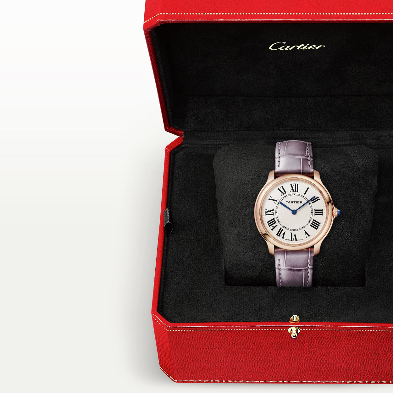 Ronde Louis de Cartier 36mm 18ct Rose Gold Strap Watch