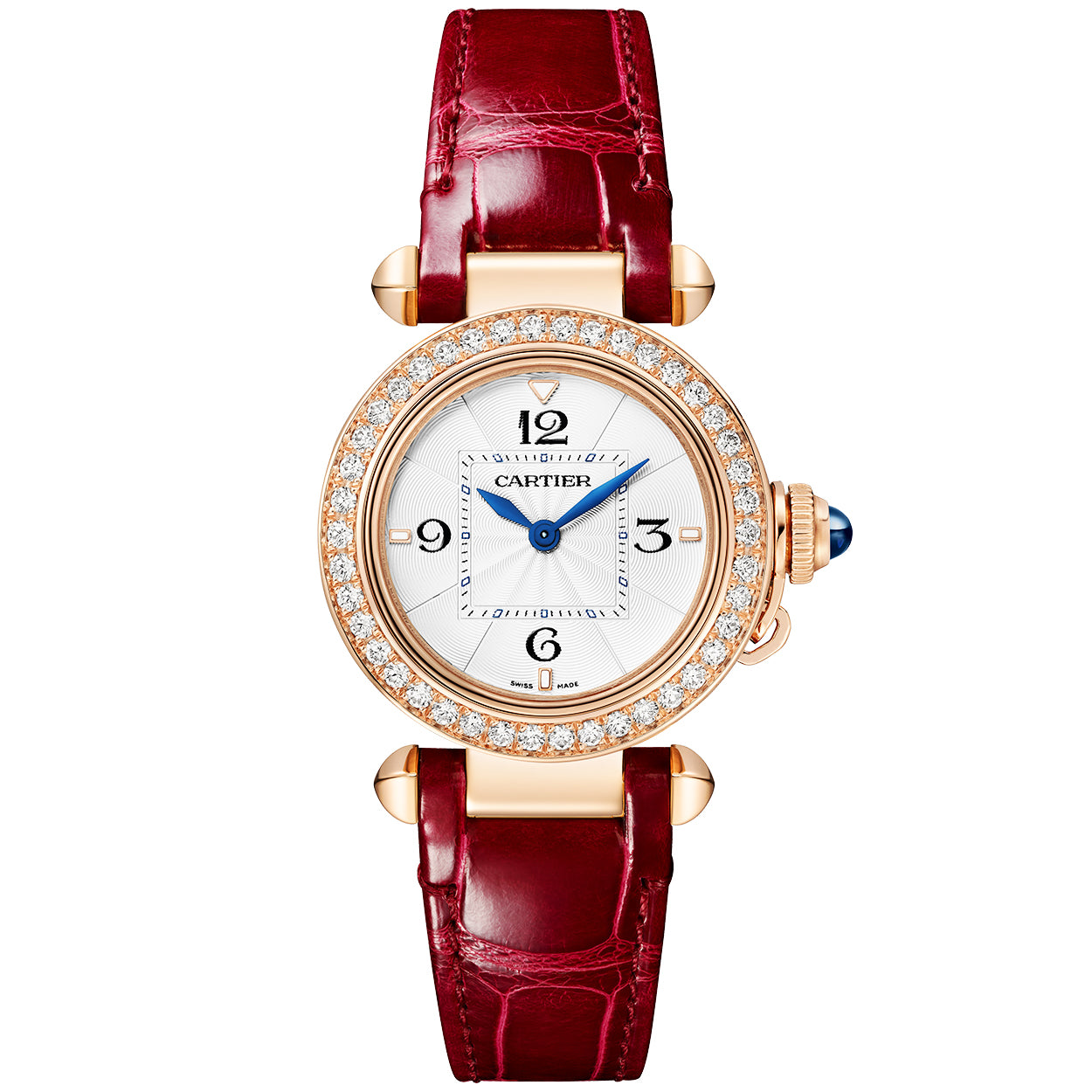 Pasha de Cartier 30mm 18ct Rose Gold Diamond Set Bracelet Watch