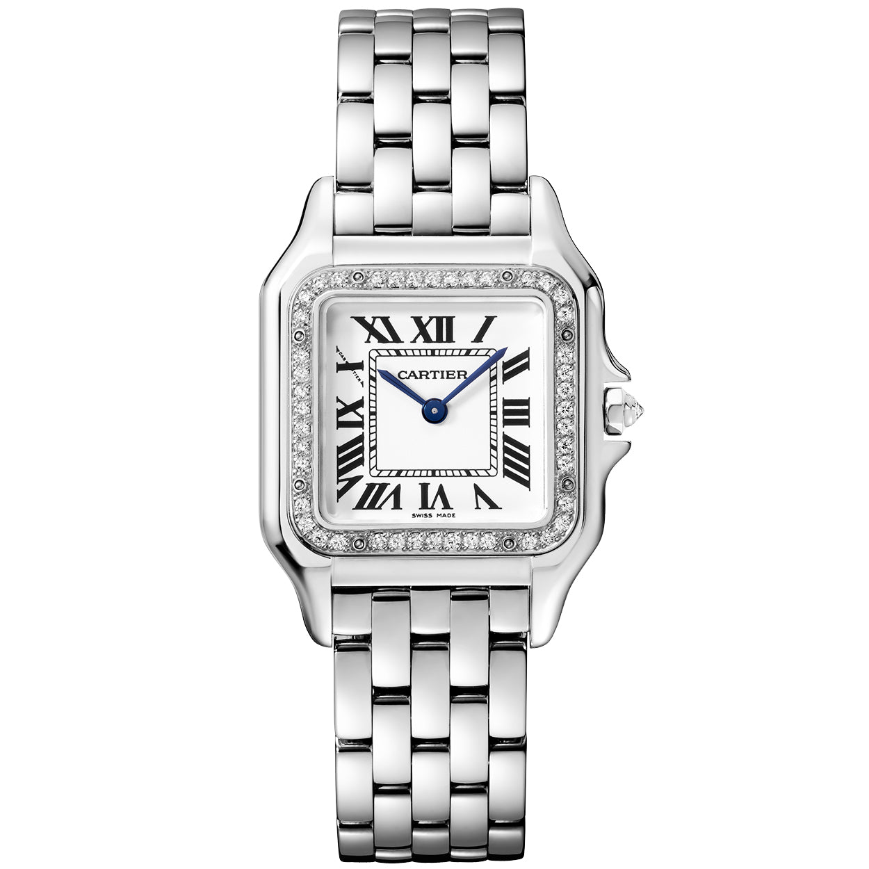 Panthère de Cartier Medium 18ct White Gold Diamond Set Watch