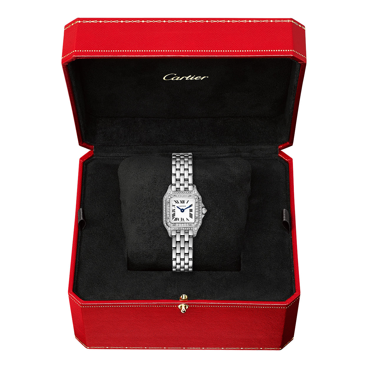 Panthère de Cartier Mini 18ct White Gold Diamond Set Watch