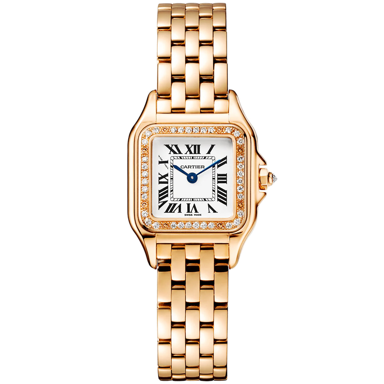 Panthère de Cartier Small 18ct Rose Gold Diamond Set Watch