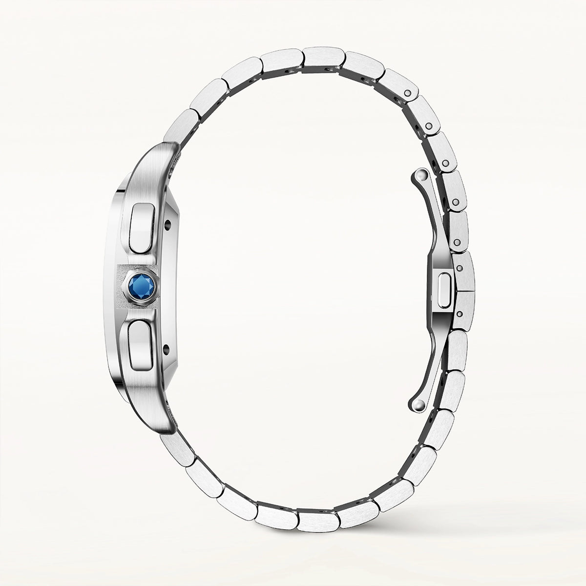 Cartier Santos de Cartier Chronograph Large Steel Bracelet/Strap Watch - Berry's Jewellers