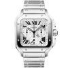 Santos de Cartier Chronograph Large Steel Bracelet/Strap Watch