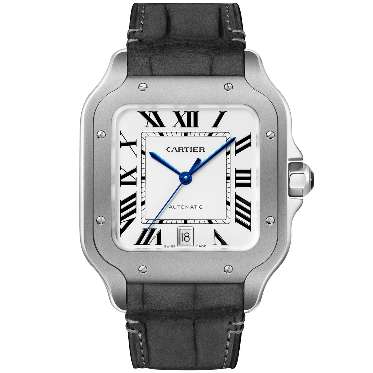 Cartier Santos de Cartier Large Titanium Automatic Bracelet/Strap Watch - Berry's Jewellers