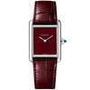 Tank Must Red Dial & Leather Strap Watch