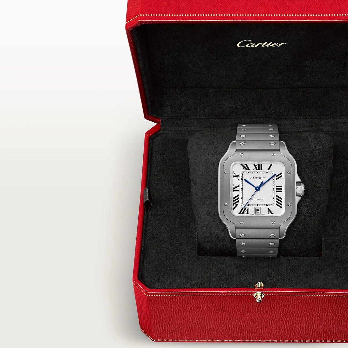 Cartier Santos de Cartier Large Titanium Automatic Bracelet/Strap Watch - Berry's Jewellers
