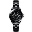 CHANEL J12 33mm Black Ceramic Ladies Diamond Dial Automatic Watch - Berry's Jewellers