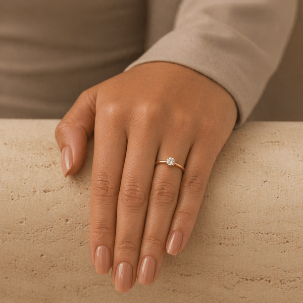 Berry's Simply Solitaire Collection 18ct Rose Gold Diamond Solitaire Engagement Ring GIA Certified 0