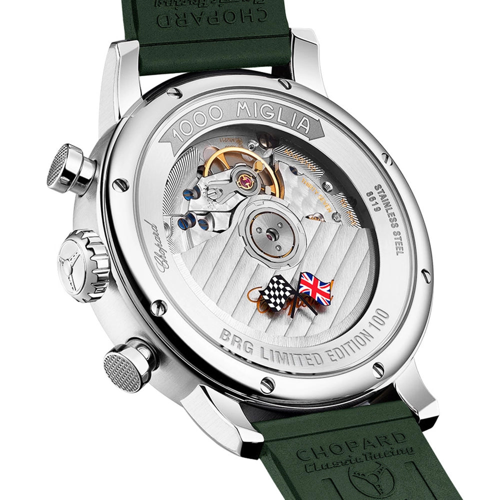 Chopard Mille Miglia Classic Chronograph Green Dial Limited Edition Watch - Berry's Jewellers