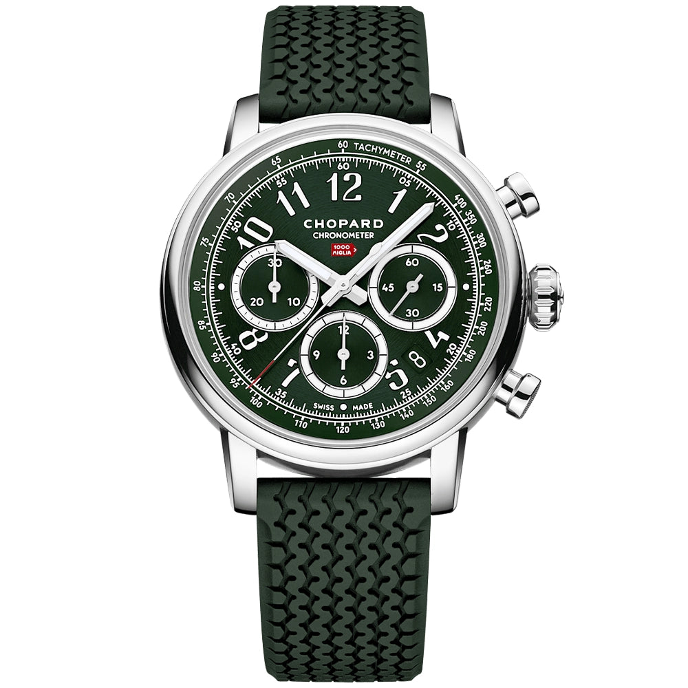 Chopard Mille Miglia Classic Chronograph Green Dial Limited Edition Watch - Berry's Jewellers