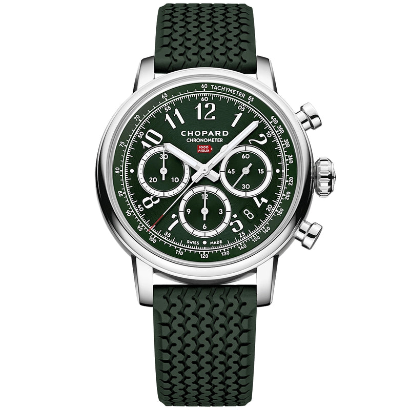 Chopard Mille Miglia Classic Chronograph Green Dial Limited Edition Watch - Berry's Jewellers