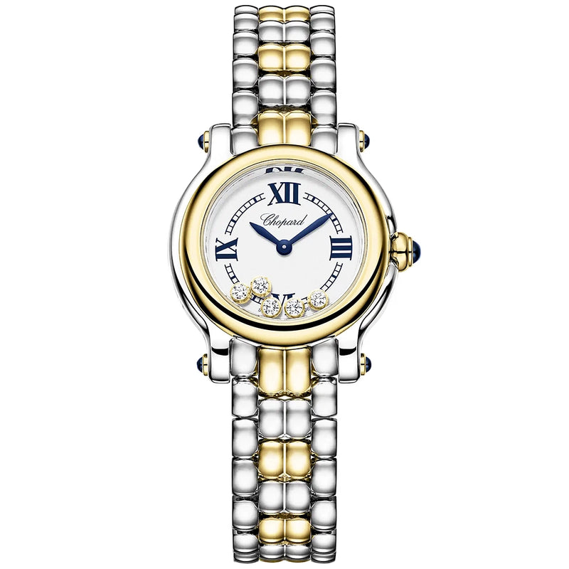 Happy Sport The First 26mm Two-Tone Floating Diamond Bracelet Watch