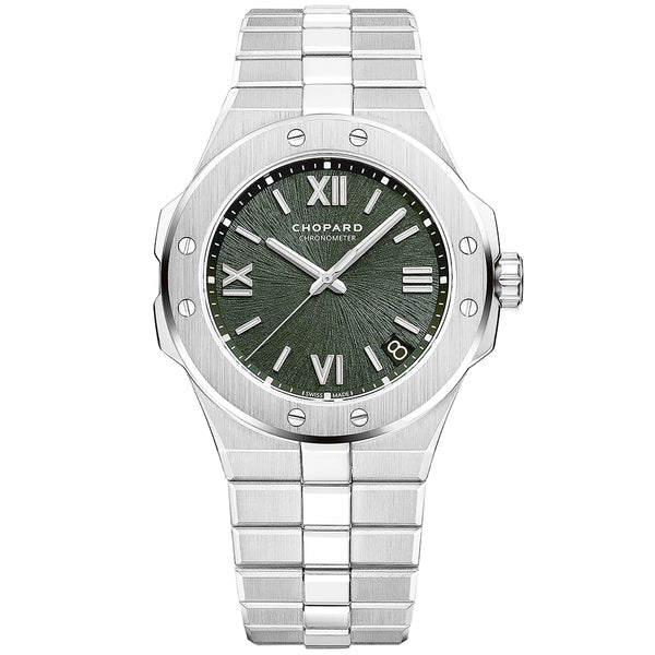 Chopard Alpine Eagle 41mm Pine Green Dial Mens Automatic Bracelet Watch - Berry's Jewellers