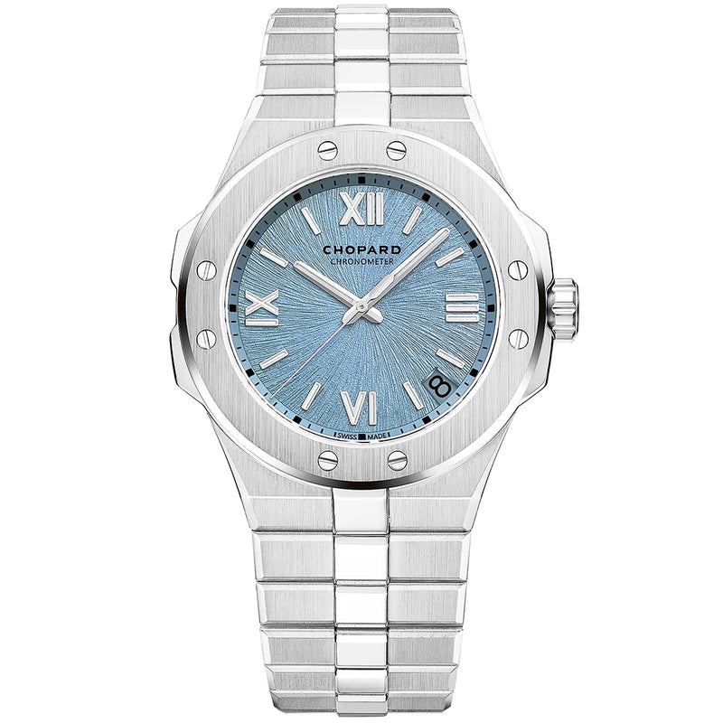 Alpine Eagle 41mm 'Rhone' Ice Blue Dial Mens Automatic Bracelet Watch