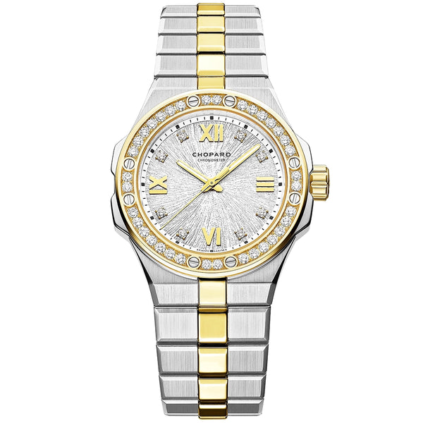 Chopard Alpine Eagle 33mm Two-Tone Silver Diamond Set Ladies Watch - Berry's Jewellers