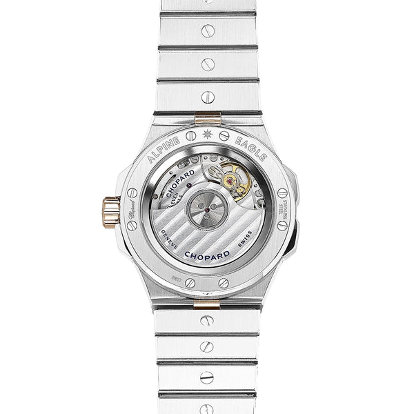 Chopard Alpine Eagle 33mm Two-Tone Grey Dial Ladies Automatic Watch - Berry's Jewellers
