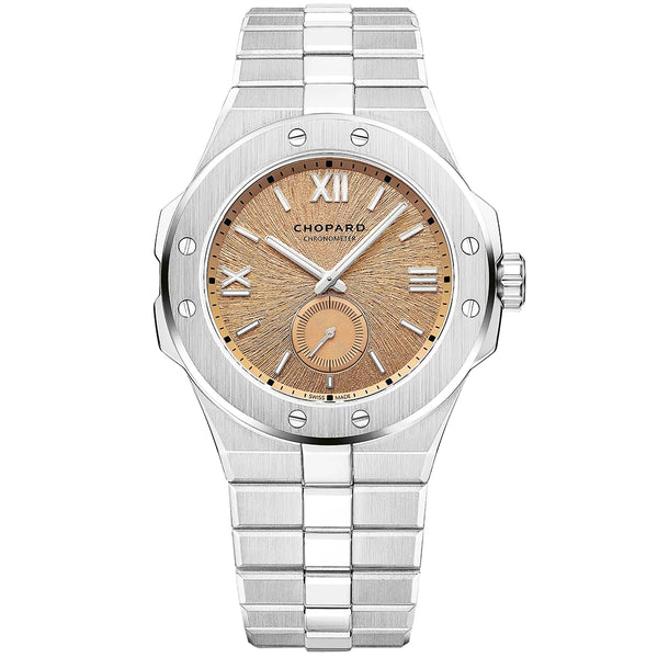 Chopard Alpine Eagle 41mm Monte Rosa Pink Dial Automatic Bracelet Watch - Berry's Jewellers