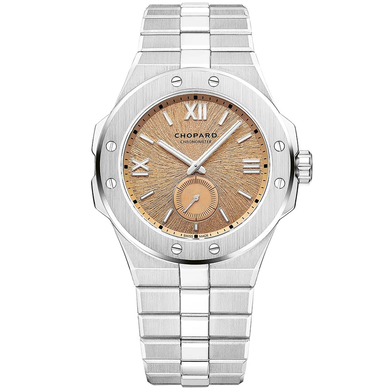 Chopard Alpine Eagle 41mm Monte Rosa Pink Dial Automatic Bracelet Watch - Berry's Jewellers