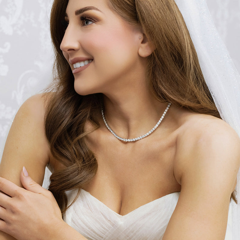 Berry's 18ct White Gold Round Brilliant Cut Diamond Collarette - Berry's Jewellers